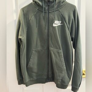 Nike Olive Full-Zip Hoodie